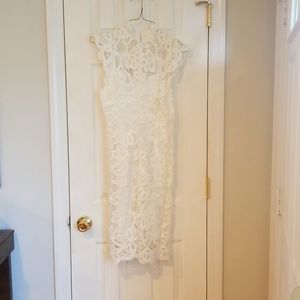 Laundry white lace dress